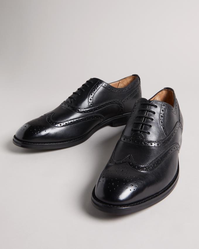 Chaussures Richelieu Ted Baker Formal Leather Noir Homme | VGH-74755930